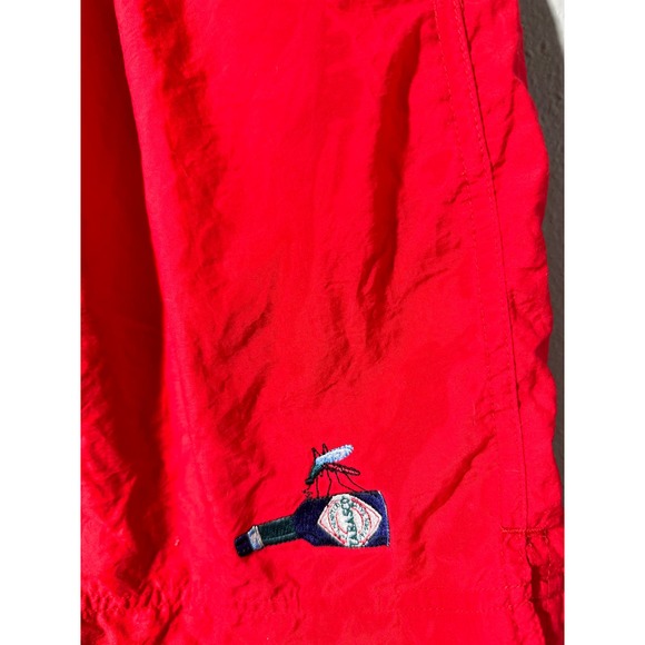 Tabasco Swim Trunk Shorts Elastic Waist Mesh Lined Flat Front Red Size L (36-38) - Picture 3 of 3